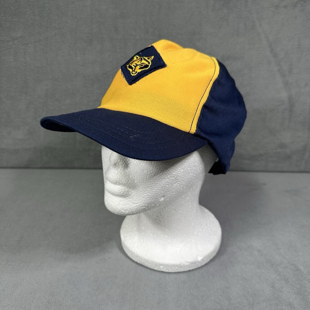 Vintage Boy Scouts Cub Scouts Wolf Hat/Cap Size Small/Medium Snapback Made USA